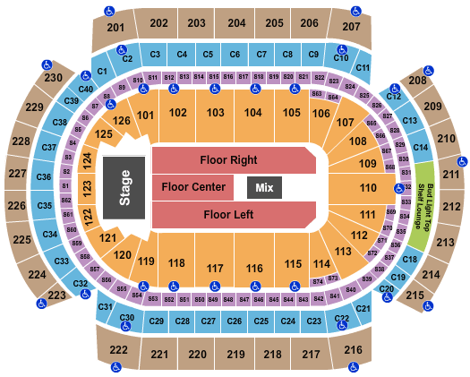 Grand Casino Arena Stevie Nicks Seating Chart